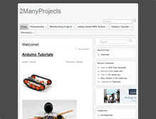 Tablet Screenshot of 2manyprojects.net